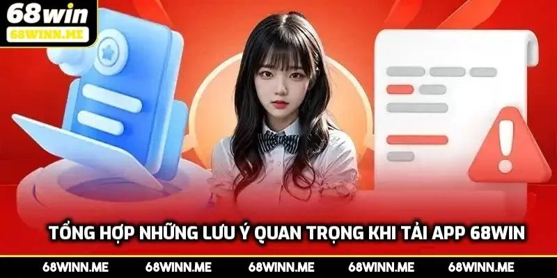 Tổng hợp những lưu ý quan trọng khi tải app 68WIN